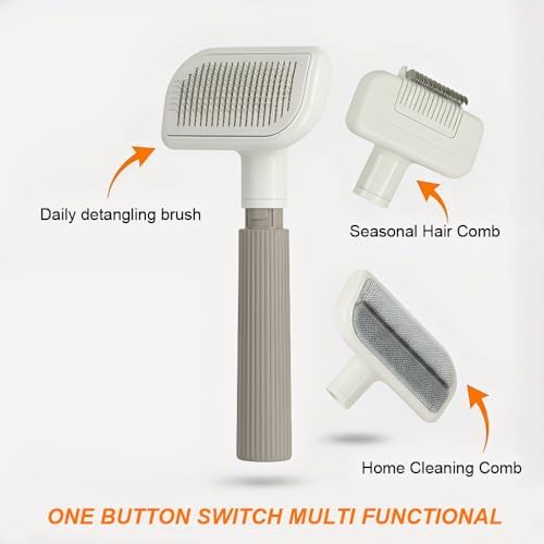 3 in 1 Self-Cleaning Pet Grooming Brush Set for Dogs & Cats