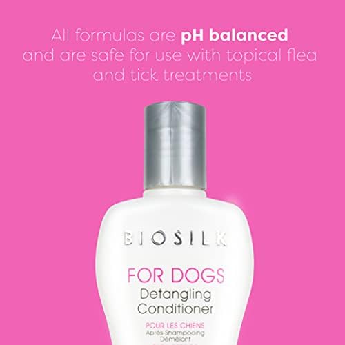 BioSilk for Dogs Silk Therapy Detangling Conditioner, 12 Fl Oz, 6-Pack