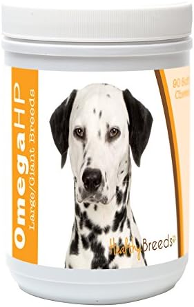 Healthy Breeds Dalmatian Omega HP Fatty Acid Skin and Coat Support Soft Chews 90 Count