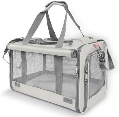 GAPZER Pet Carrier for Large Cat Soft-Sided Animal Traveling Bag up to 20lb