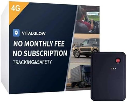 GPS Tracker for Vehicles, No Monthly Fee, No Subscription, Real-Time GPS, 120-Days Long Battery Life, 4G SIM Card and Data Included, Trip History, GeoFence, Driving Alerts, Magnectic, Global Coverage
