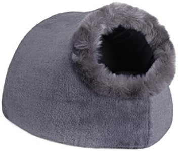 Cat Small Dog Cosy Bed Pets Igloo Bed Hideout Cave, Cushion Washable