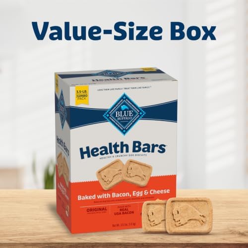 Blue Buffalo Health Bars Bacon Egg & Cheese Dog Biscuits, 3.5 lb