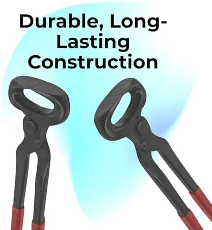 14" Vinyl Hoof Nipper, Carbon Steel & Chrome Vanadium Farrier Tool for Horses – Durable, Sharp & Rust-Resistant