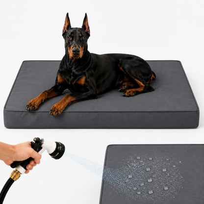 WNPETHOME Outdoor Waterproof Dog Bed Large Sized, Washable Creat Pad 47"