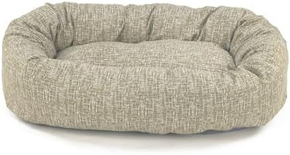 Majestic Pet Bagel Calming Dog Bed, 40 Inch Large, Round, Washable, Tan