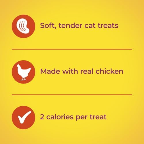 Meow Mix Irresistibles, Soft Cat Treats Made with Real Chicken, 5 Pouches