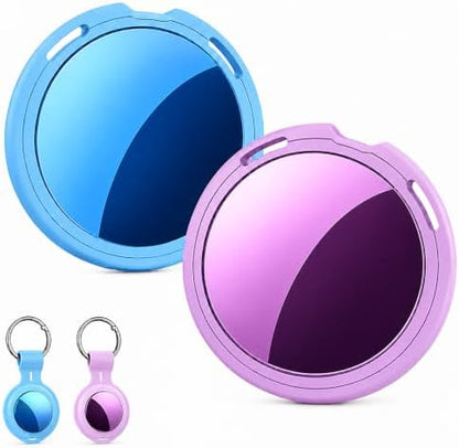 2 Pack Tracker Tags Finder Apple Find My MFi Certified Waterproof iOS Only