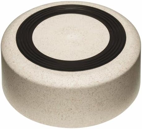 Loving Pets - Dolce Bamboo - Eco-Friendly Pet Bowls & Dishes for Dog, Cats, Puppy Food and Water Dish -Sustainable and Dishwasher Safe, Made with Real Bamboo (Medium, Oat-Beige)