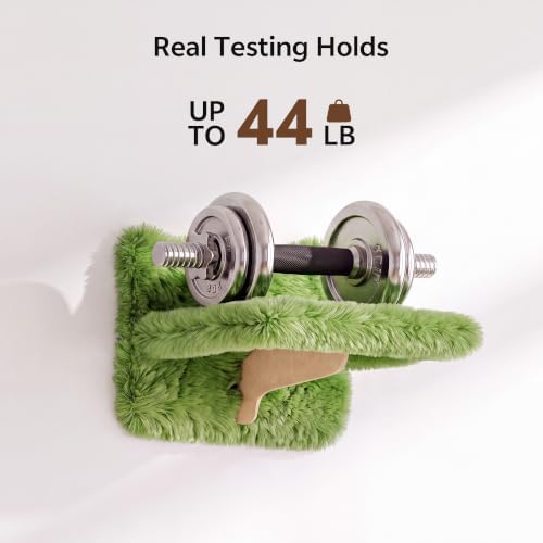 Cat Wall Furniture, 9 in 1 Cat Wall Shelves Set with Bridge, Green
