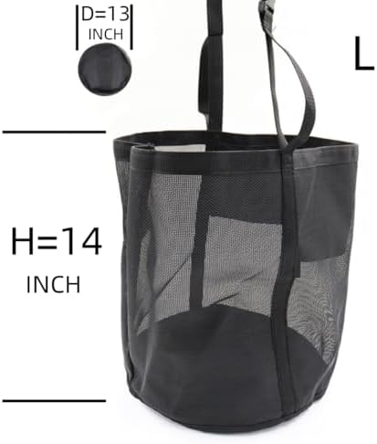 Horse Feed Bag for Grain, Large, Heavy Duty Durable Mesh Horse Feeder with Adjustable Strap, Comfortable Neck, Reinforced Waterproof Bottom Horse Muzzle Feed Bag