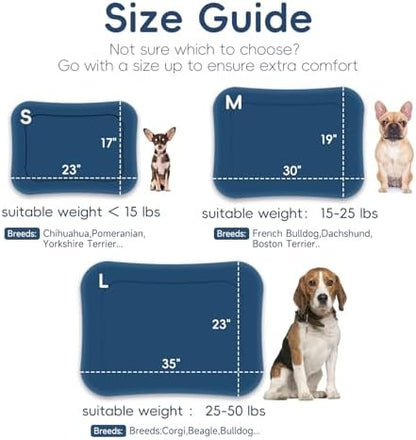 Washable Dog Crate Bed, Pet Cushions, Ultra Soft & Anti-Slip Crate Pad, Cozy Kennel Mat for Large/Medium/Small Dogs, Plush & Bohemian Dog Bed (Blue, 34.0" L x 22.0" W x 2.3" H)