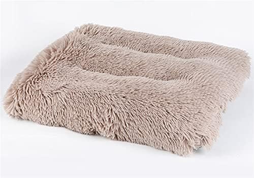 Long Plush Calming Pet Bed Cuddler Pet Bed Khaki 2XL