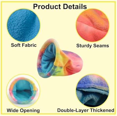 kathson 2PCS Guinea Pig Snuggle Sack,Soft Fleece Pet Sleep Sack Bag Hideout