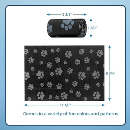 Best Pet Supplies Poop Bags for Dogs - Black, 360 Count