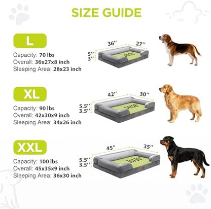 Waterproof Orthopedic Dog Bed for Extra Large Sized Dogs