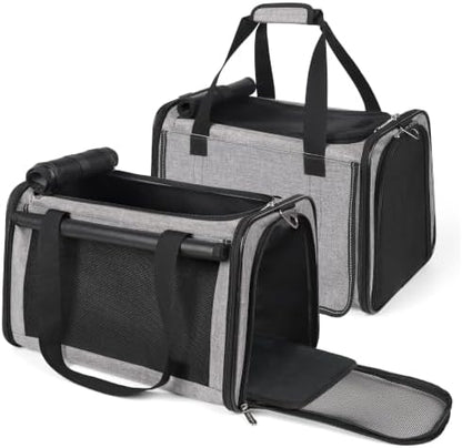 YUDODO 2 Packs 25 lbs Soft Sided Pet Carrier for Large Cat & Small Dog