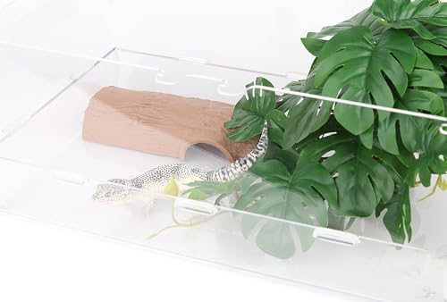 Reptile Fake Plants Terrarium Decor fit Leopard Gecko Ball Python