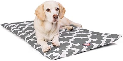 36" Trellis Gray Crate Dog Bed Mat By Majestic Pet Products