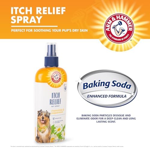 Arm & Hammer Dog Itch Relief Spray, Chamomile & Peppermint, 8 Fl Oz, 6-Pack