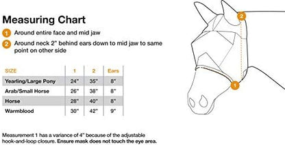 Cashel Crusader Fly Mask, Long Nose with Ears