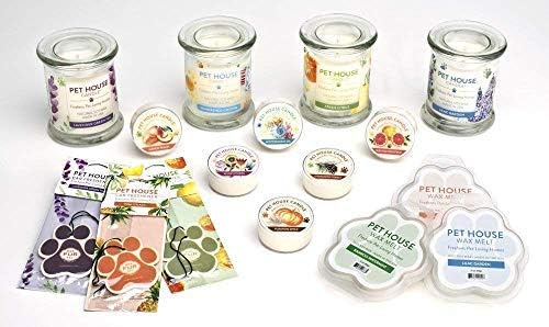 Pet House Scented Wax Melts Long-Lasting, Pet-Friendly Plant Based, Wax Melts for Home, Vanilla Sandalwood and Vanilla Creme Brulee 3 OZ Each, 2 Pack