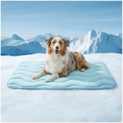 furrybaby Dog Cooling Mat,Self Cooling Mat for Large Dogs& Cats,Blue