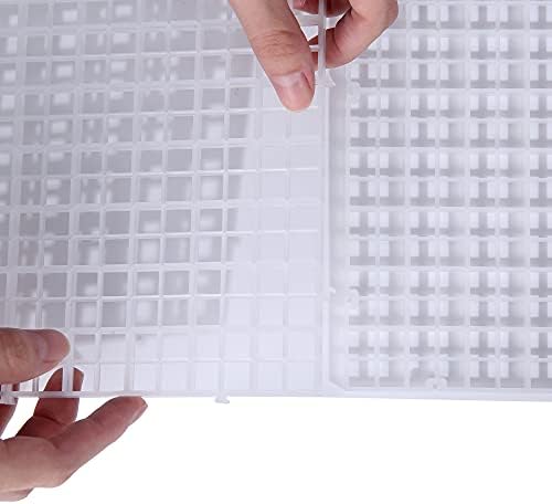 Aquarium Fish Tank Bottom Isolation, Grid Divider Tray Egg 4 Pcs S