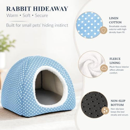 2 Pack Rabbit Hideout Large Bunny Bed Washable Rabbit House