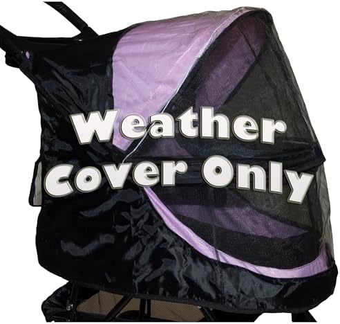Pet Gear No-Zip Happy Trails Pet Stroller for Cats/Dogs, Zipperless Entry, Onyx Weather Cover ONLY