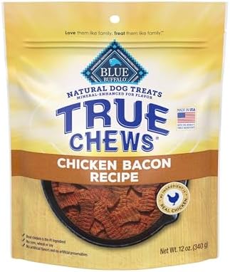 Blue Buffalo True Chews Chicken Bacon Dog Treats, 12 oz