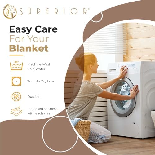 Superior Metro All-Season Cotton Blanket, Woven Blanket for Couch, Bed, Bedding, Farmhouse, Home Essentials, Cute and Cozy Bohemian Blankets, Herringbone Weave, Twin Size, Taupe
