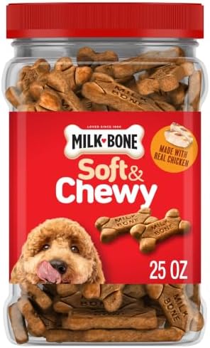 Milk-Bone Soft & Chewy Dog Training Treats, 25 oz Canister