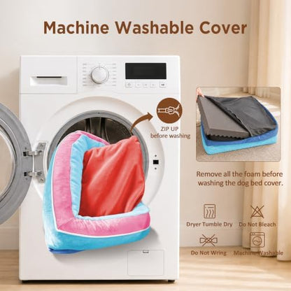 Comfort Expression Orthopedic Dog Bed for Extra Large Dogs with Bolster