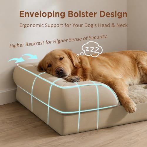 Comfort Expression Waterproof Orthopedic Dog Beds for Large Sized Dog