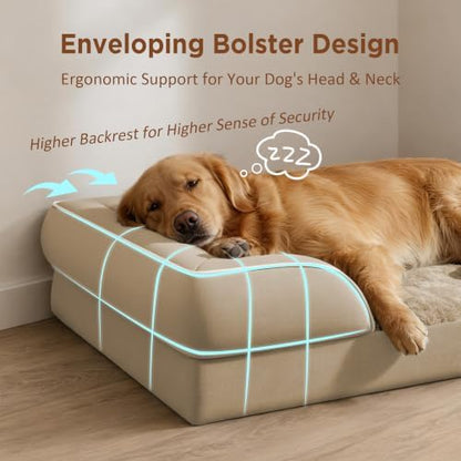 Comfort Expression Waterproof Orthopedic Dog Bed for Medium Size Dog