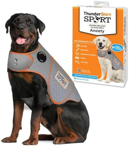 ThunderShirt for Dogs Calming Anxiety Vest, XX Large, Platinum Sport