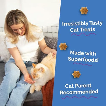 Fruitables Crunchy Cat Treats, Healthy Treats, Chicken & Blueberry, 30oz