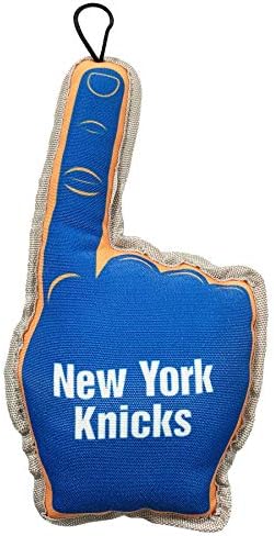 Pets First NBA #1 Fan Toy. Best Sports Dog Toy with Double Stitched Trim and Tough Nylon Material Filled with Chewable Polyfil and Inner Squeaker
