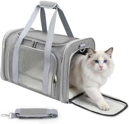 Cat Carrier Soft, Dog Carriers for Small Dog/Large Cat (Up to 16lb)