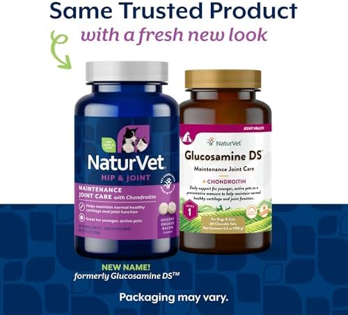 NaturVet Maintenance Hip & Joint Care with Chondroitin, Dogs & Cats, 60ct