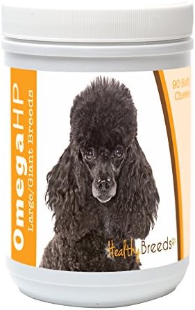 Healthy Breeds Poodle Omega HP Fatty Acid Skin and Coat Support Soft Chews 90 Count