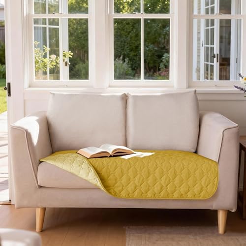 gogobunny Waterproof Loveseat Cover, Reversible Dog Cat Blanket for Couch