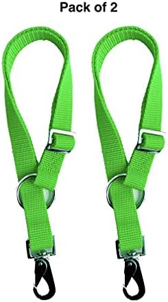 Majestic Ally Pack of 2 Horse Water Bucket Strap Hangers - Adjustable 18” to 30” length – for Indoor or Outdoor Use