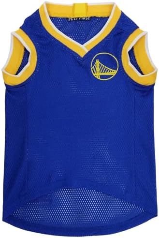 Pets First NBA GOLDEN STATE WARRIORS DOG Jersey, X-Small - Tank Top Basketball Pet Jersey