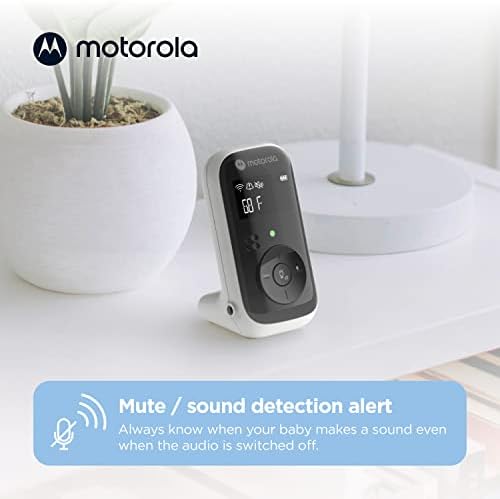 Motorola Nursery Audio Baby Monitor, No WiFi, 1000ft Range, Lullabies, Nightlight, Portable Parent Unit, Cry Detection, DECT, PIP11