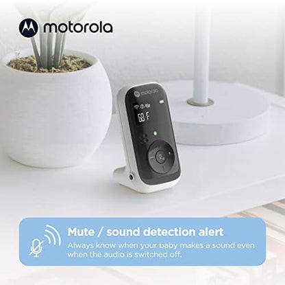 Motorola Nursery Audio Baby Monitor, No WiFi, 1000ft Range, Lullabies, Nightlight, Portable Parent Unit, Cry Detection, DECT, PIP11