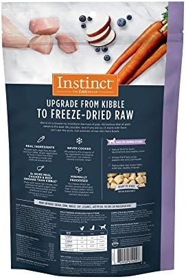 Instinct Kitten Freeze Dried Raw Meals, Dry Cat Food, Chicken, 9.5 oz. Bag