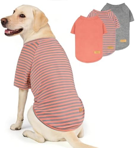 KYEESE 3Pack Dog Sweater with Sleeves Fleece Shirt for Large Dogs
