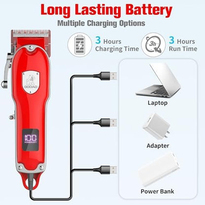 Dog Rechargeable Cordless Clippers for Grooming for Heavy Thick Hair&Coats